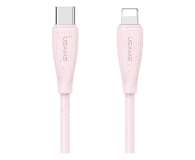USAMS Kabel 30W USB-C do Lightning 1m różowy - 1569146 - zdjęcie 1